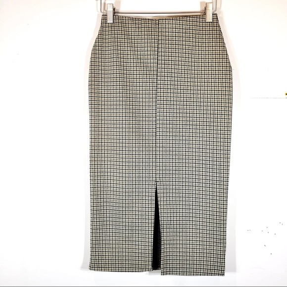 NWOT Checkered Stretch Pencil Skirt - Picture 2 of 9